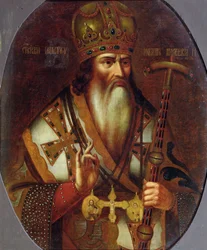 Porträt von Joachim, Patriarch von Moskau (1674-1690)